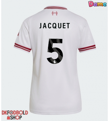 Liverpool Jeremy Jacquet #5 Udebanetrøje Dame 2026-27 Kort ærmer Liverpool Jeremy Jacquet #5 Udebanetrøje Dame 2026-27 Kort ærmer